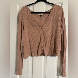 Pale pink buttoned top